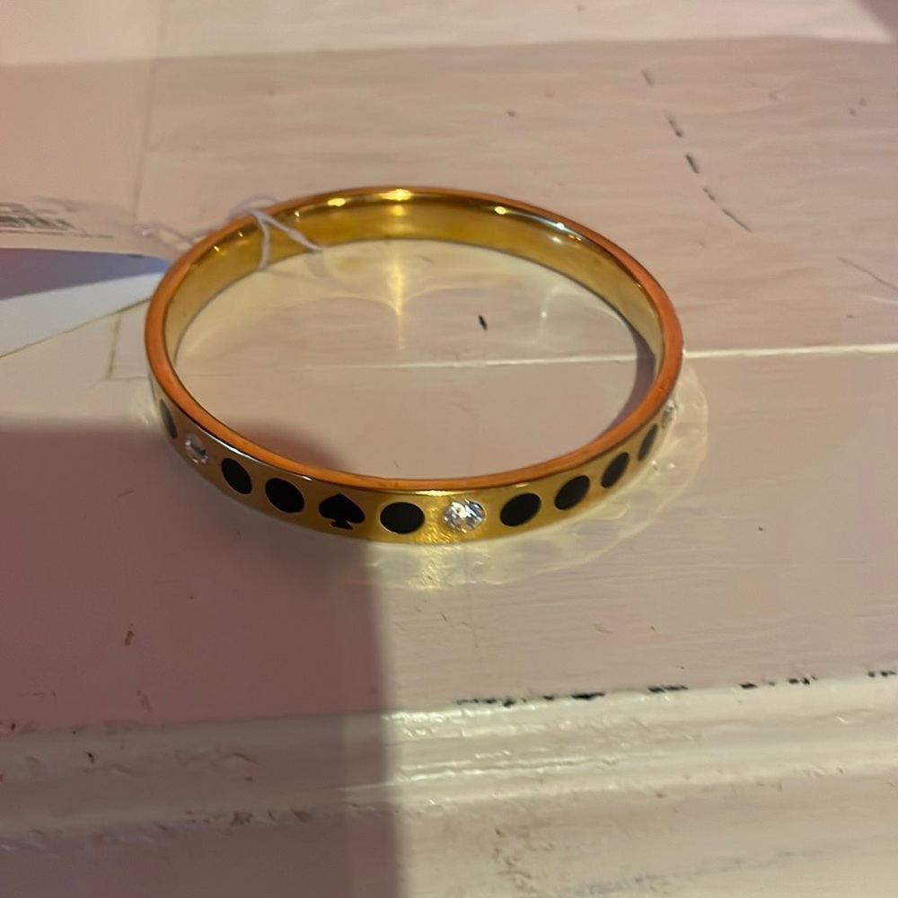 NWT - Kate Spade Spot the Spade Gold Bangle